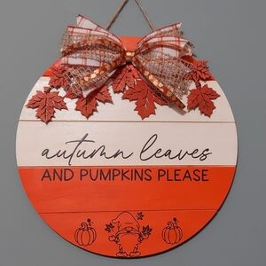 12 in Wooden Round Shiplap Sign